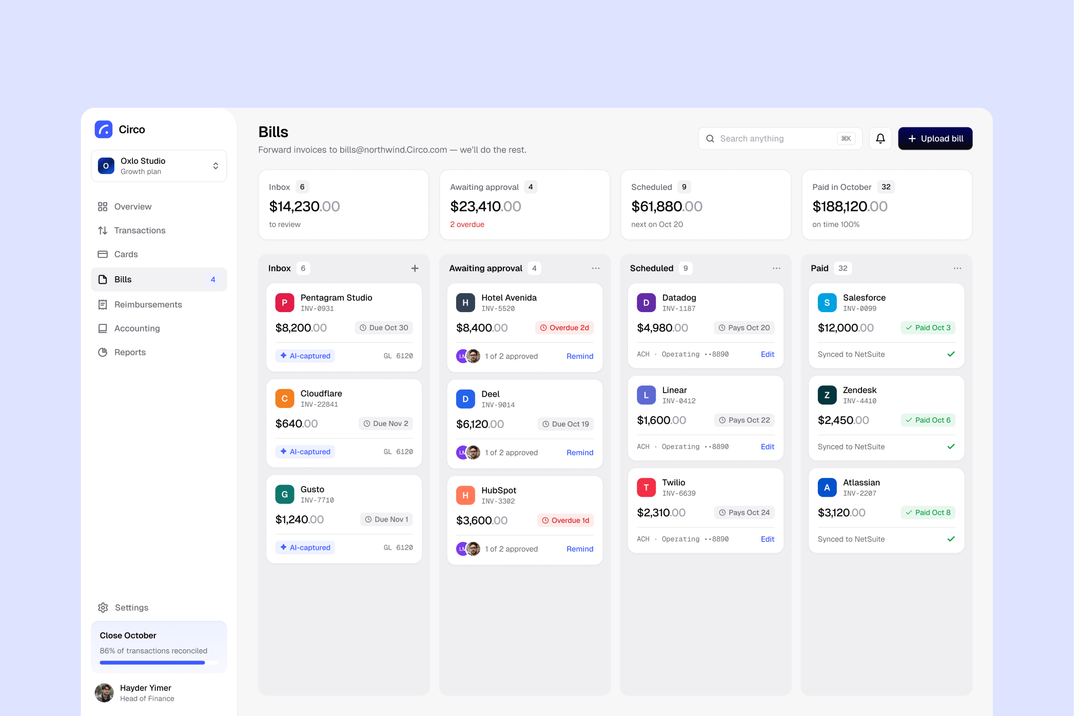 Circo — interface detail