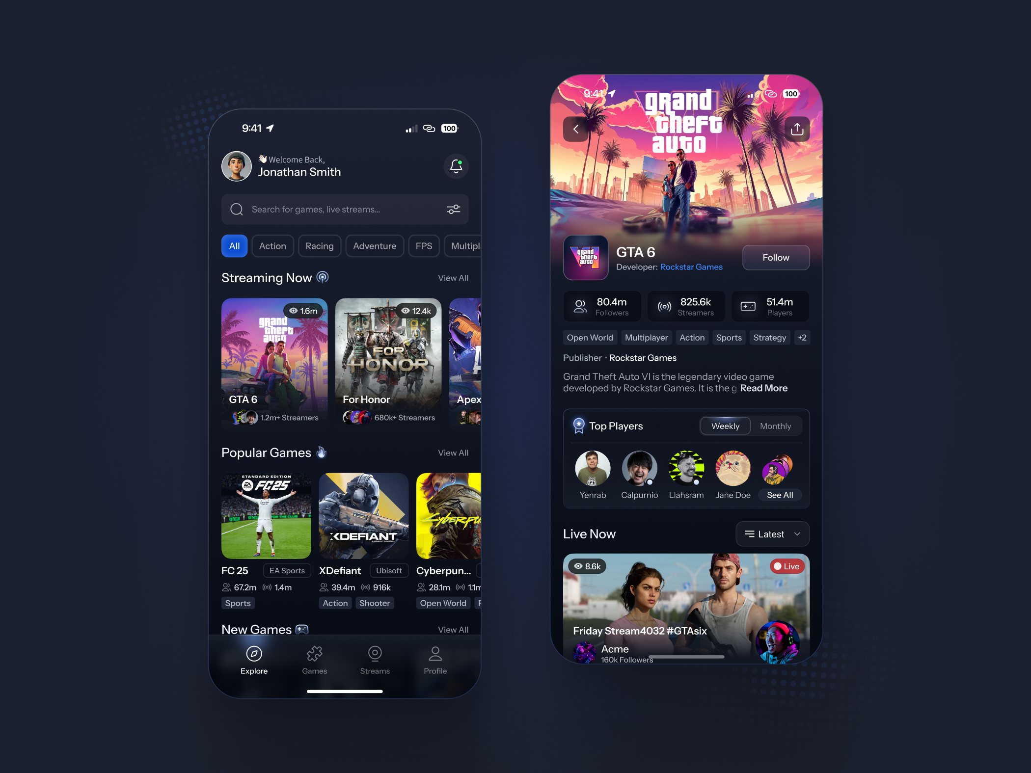 Streamzy project preview
